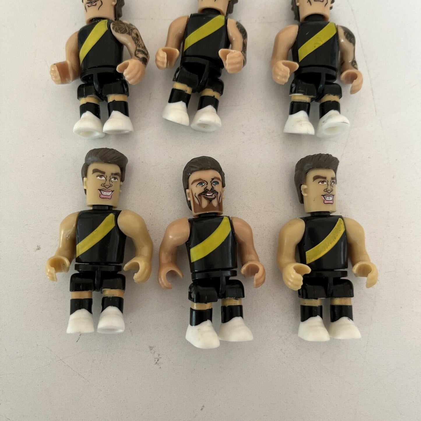 6x AFL Micro-figures Richmond - Martin, Rance, Deledio