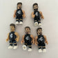 5x AFL Micro-figures Carlton Football Club - Walker, Simpson, Thomas