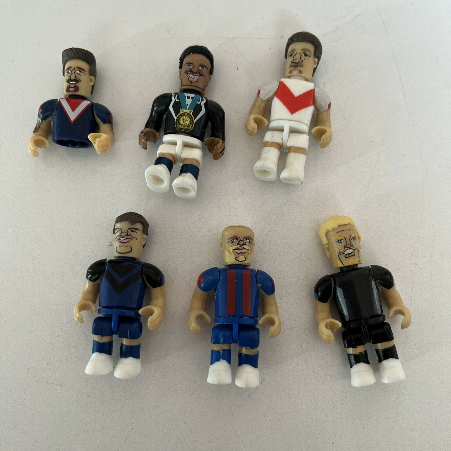 5x NRL Micro Figures - Ben Barba, Widdop, Morris, Scott