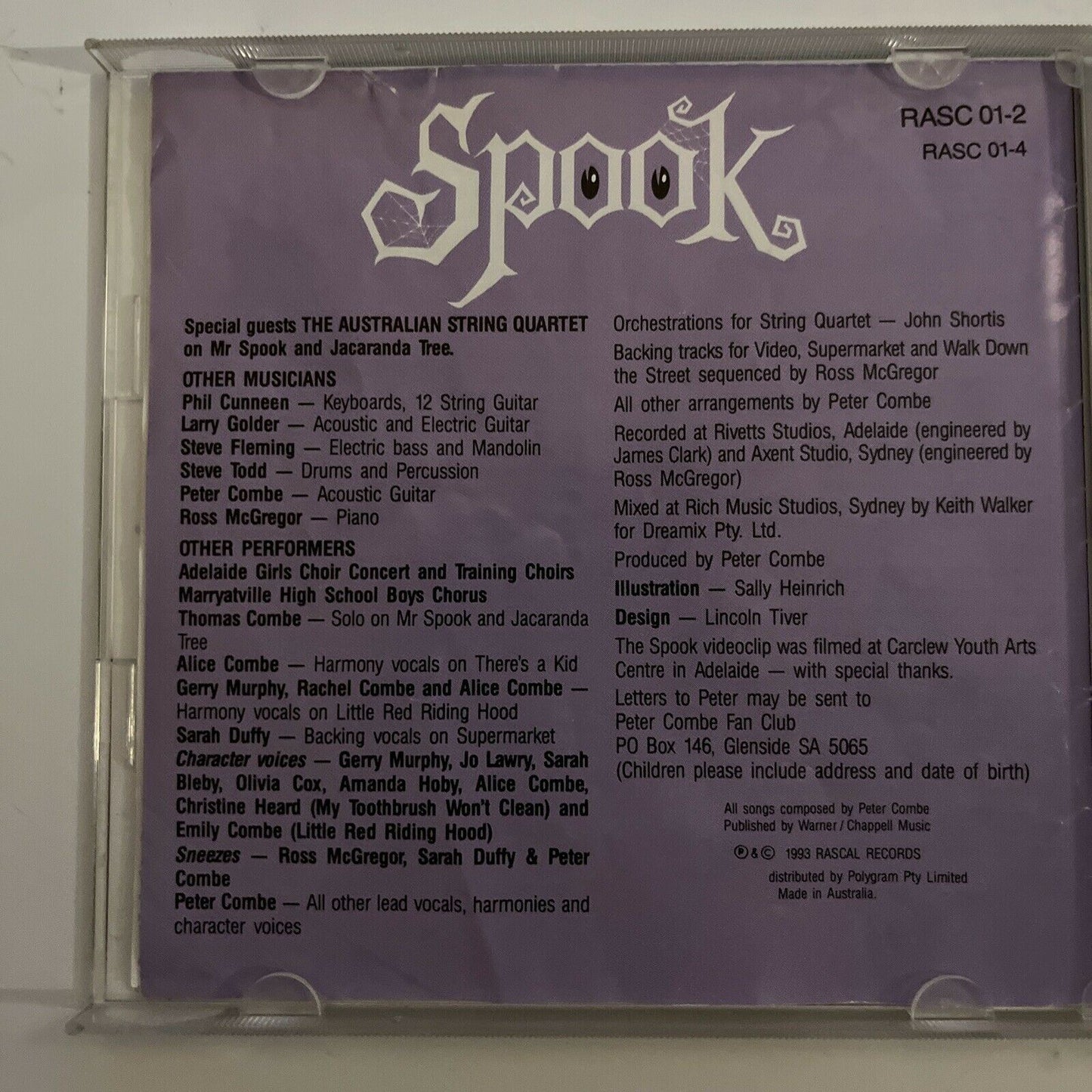 Peter Combe - Spook (CD, 1993) Album