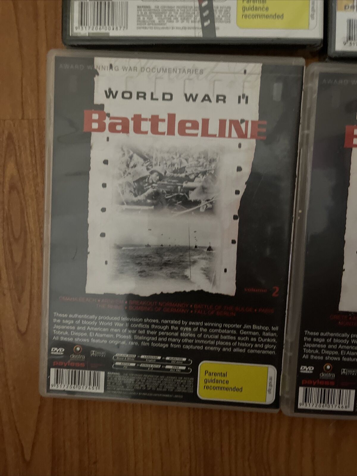 6x World War II Documentary - Prelude to War, Greatest Generals, Battleline DVD