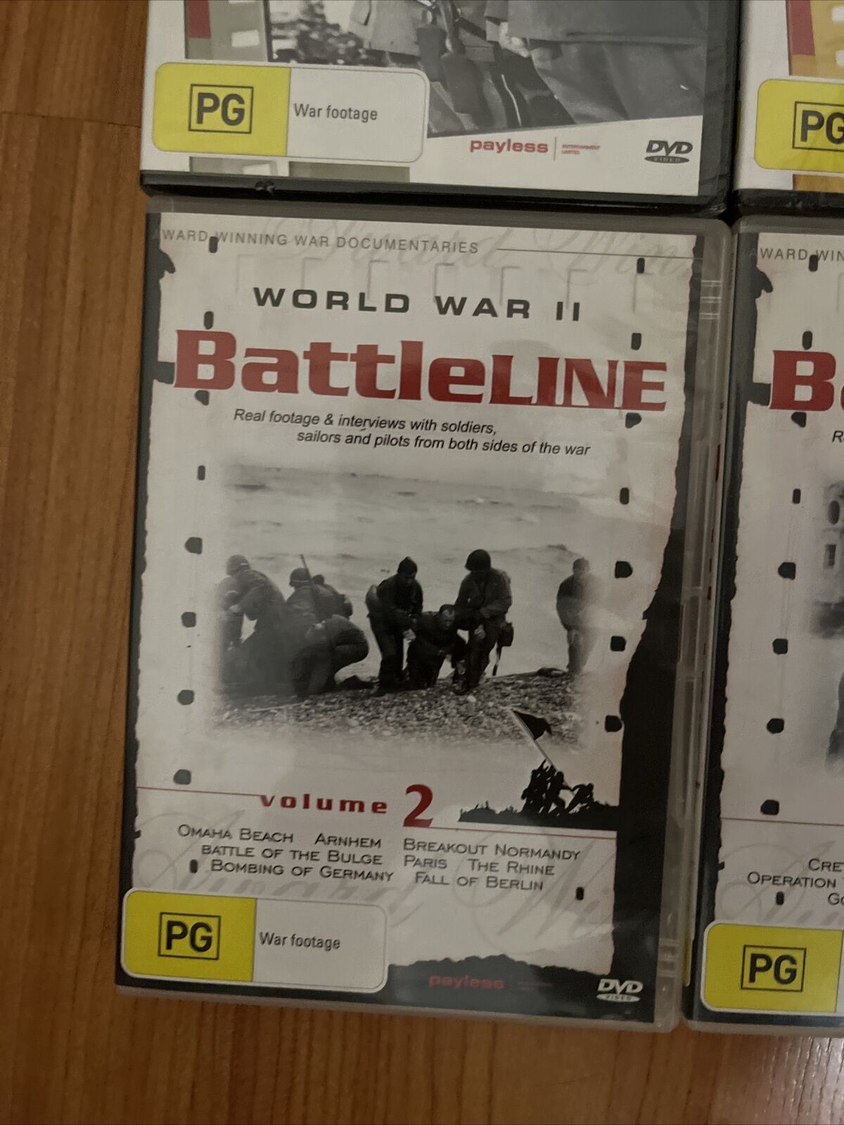 6x World War II Documentary - Prelude to War, Greatest Generals, Battleline DVD