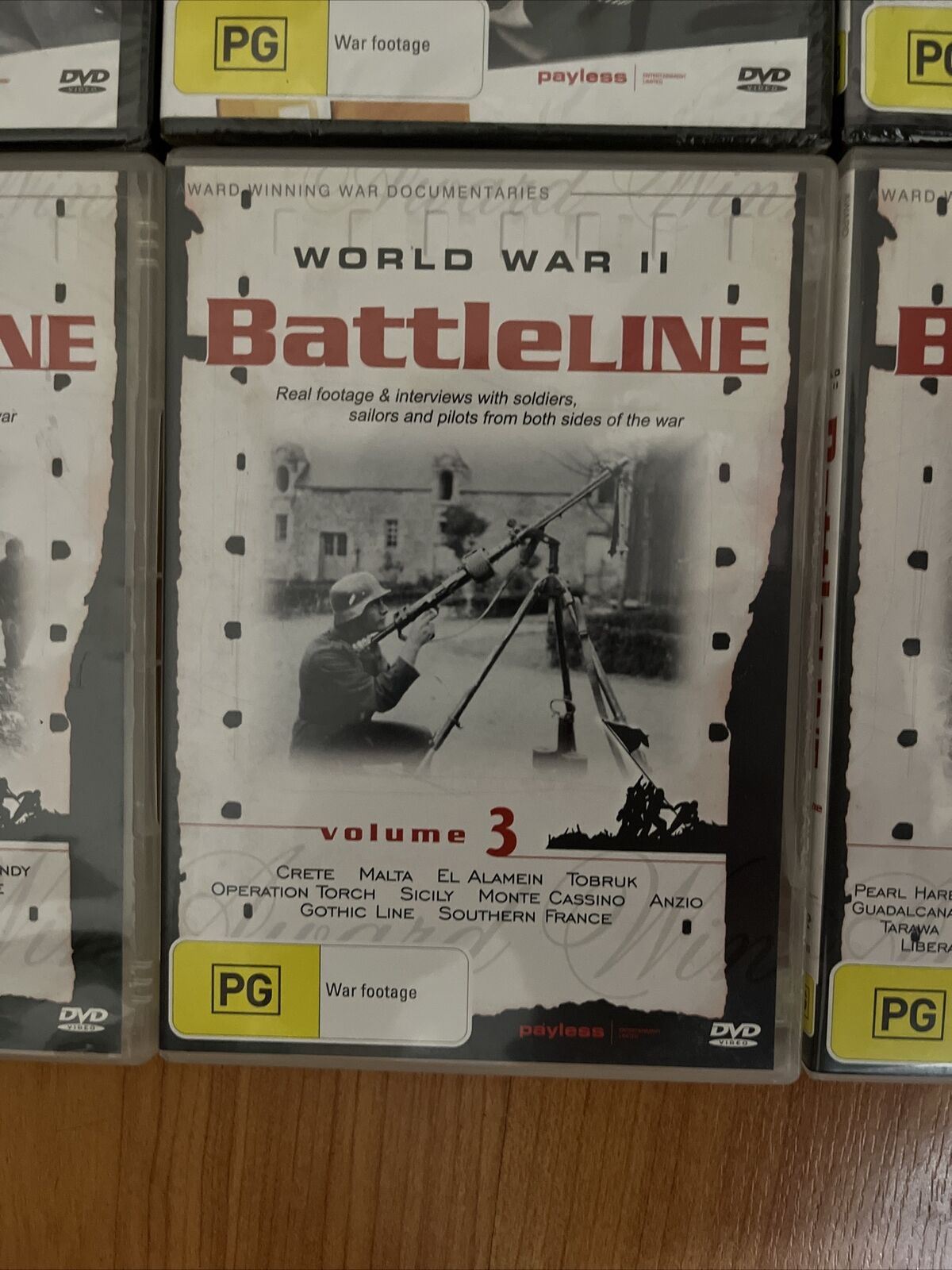 6x World War II Documentary - Prelude to War, Greatest Generals, Battleline DVD