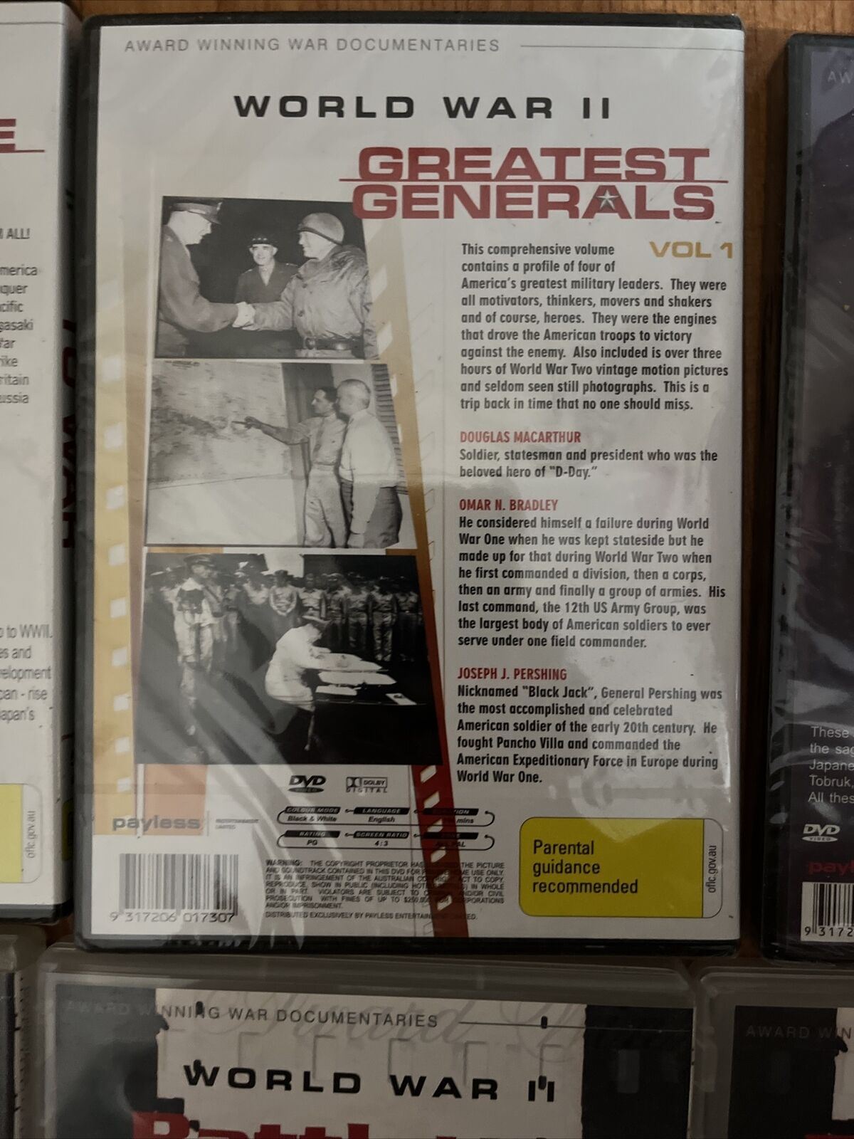 6x World War II Documentary - Prelude to War, Greatest Generals, Battleline DVD