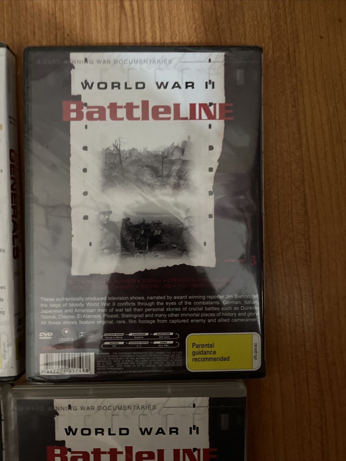 6x World War II Documentary - Prelude to War, Greatest Generals, Battleline DVD
