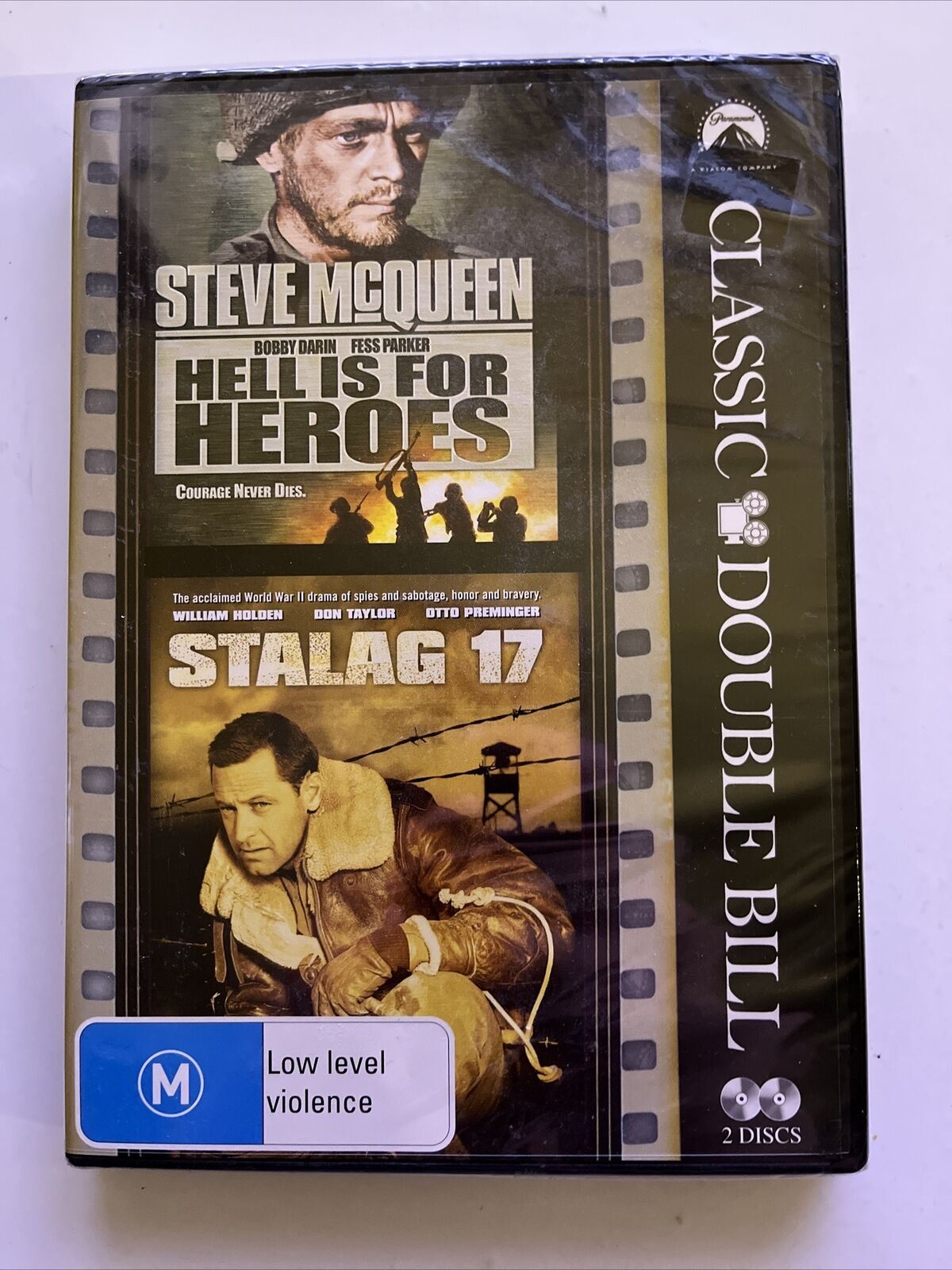 *New Sealed* Hell Is For Heroes / Stalag 17 (DVD) Steve McQueen