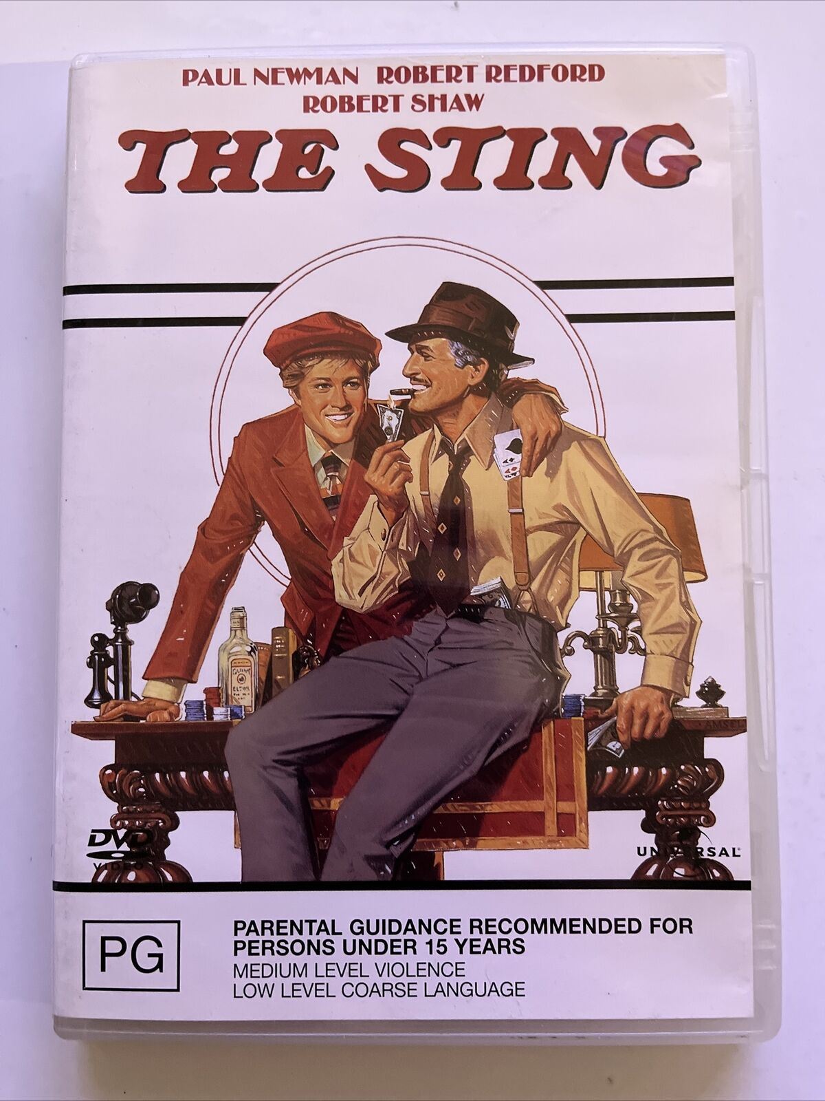 The Sting (DVD, 1973) Paul Newman, Robert Redford, Robert Shaw. Region 4