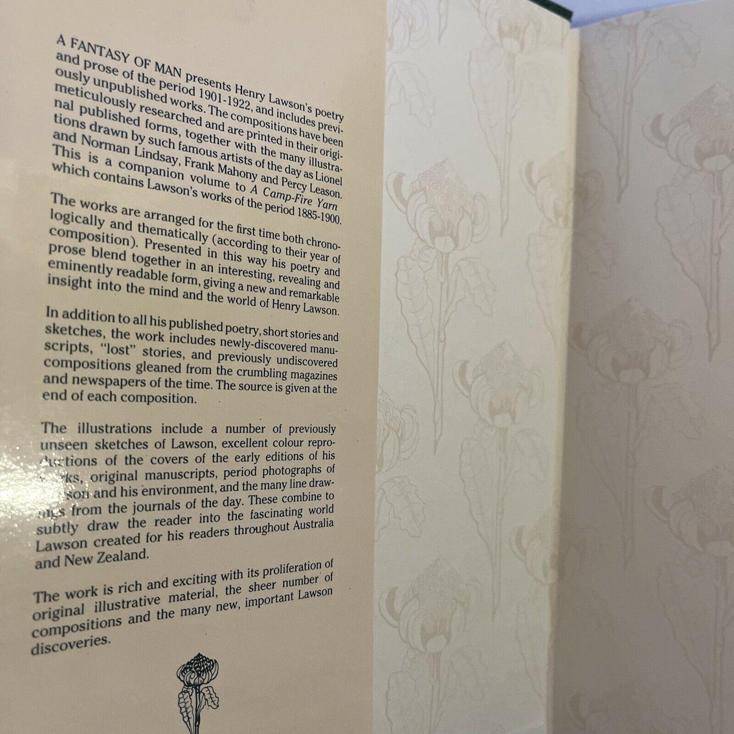 A Fantasy of Man Complete Works 1901-1922 by Henry Lawson  Hardcover 1984