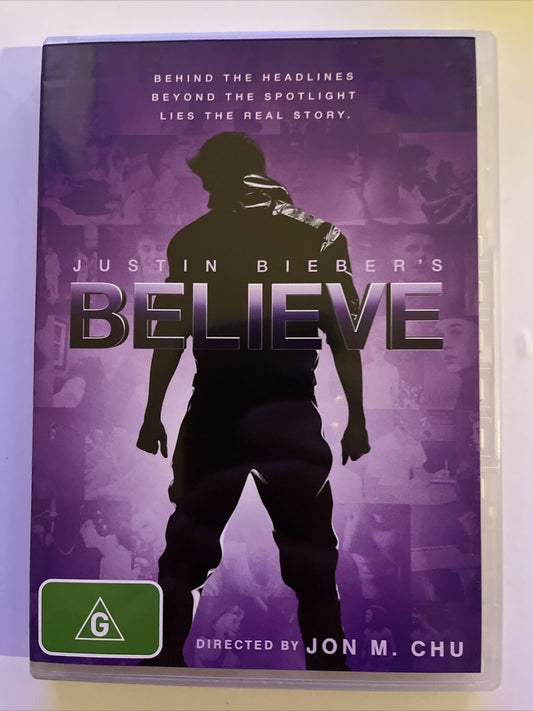 Justin Bieber's Believe (DVD, 2013) Justin Bieber, Usher, Will i Am. Region 4