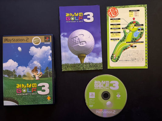 Minna no Golf 3 Everybody's Golf - PlayStation PS2 NTSC-J JAPAN Game with Manual