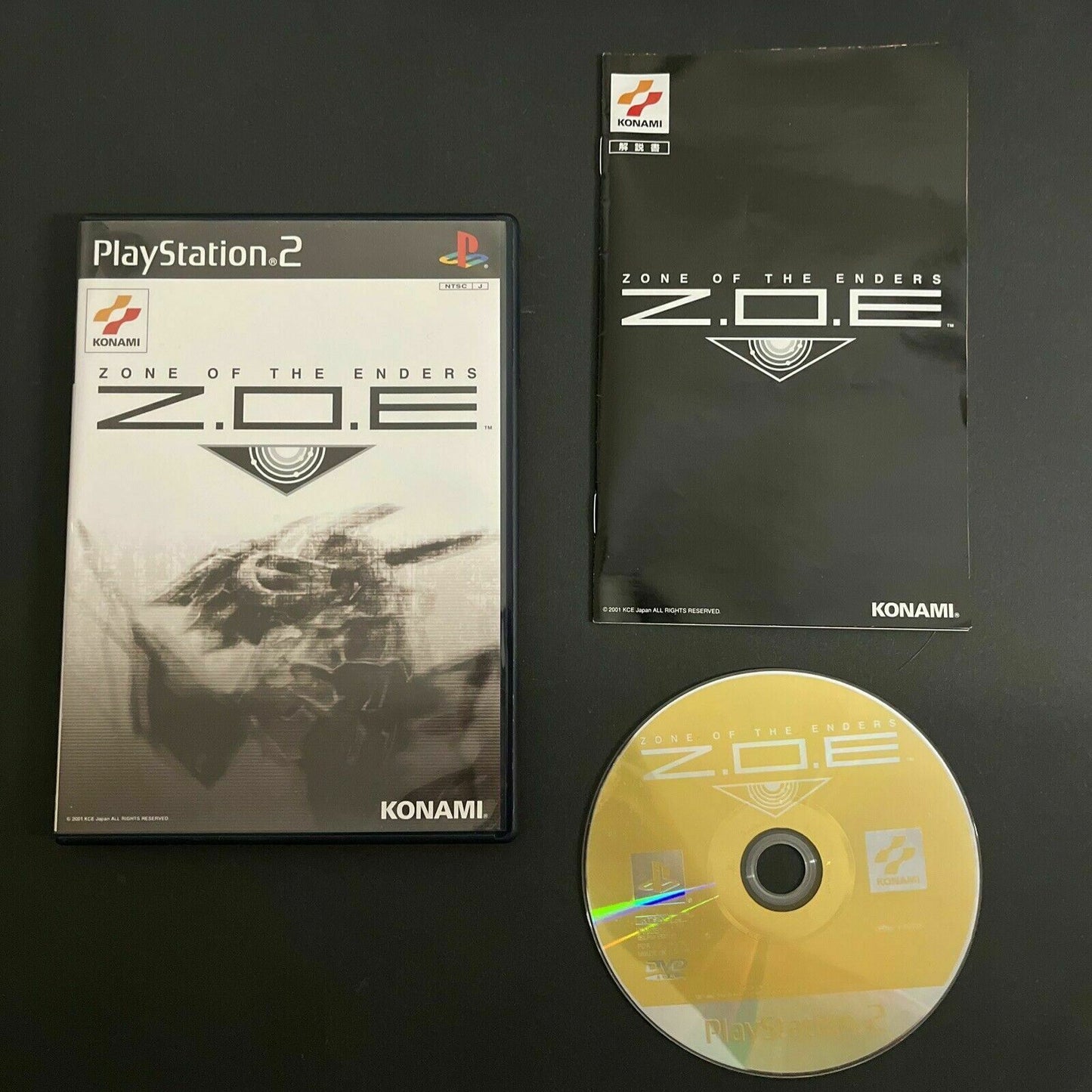 Z.O.E. Zone of Enders - PlayStation PS2 NTSC-J JAPAN Game Complete with Manual