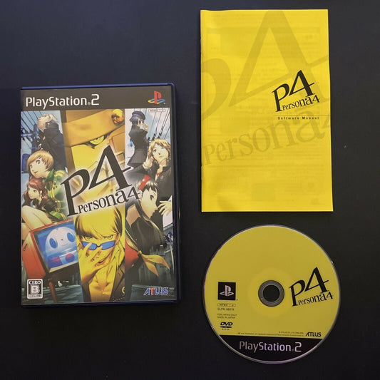 Persona 4 - PlayStation PS2 NTSC-J JAPAN Atlus RPG 2008 Game