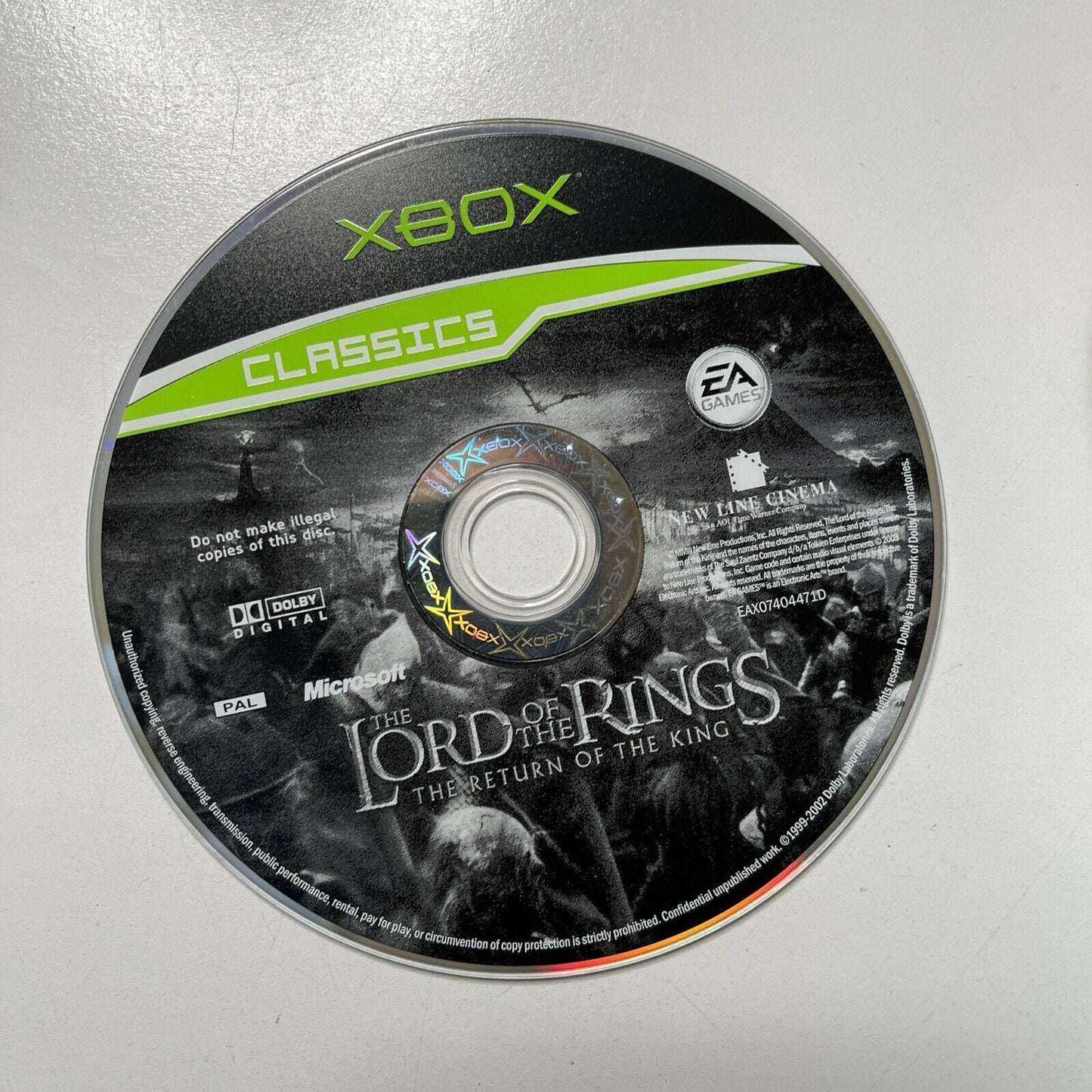 The Lord of the Rings : Return of the King - Microsoft Xbox Original PAL Game