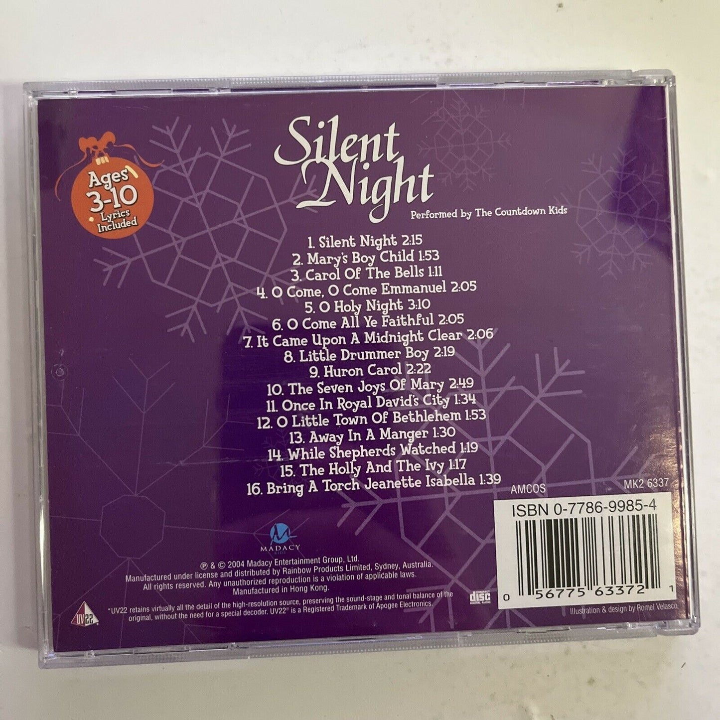 Silent Night by The Countdown Kids (CD, 2002) Album