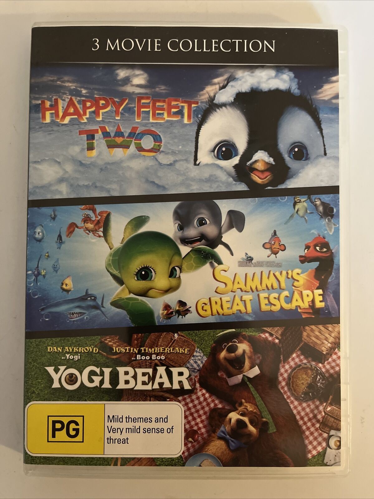 Happy Feet Two / Sammy's Great Escape / Yogi Bear (DVD, 2010) Region 4