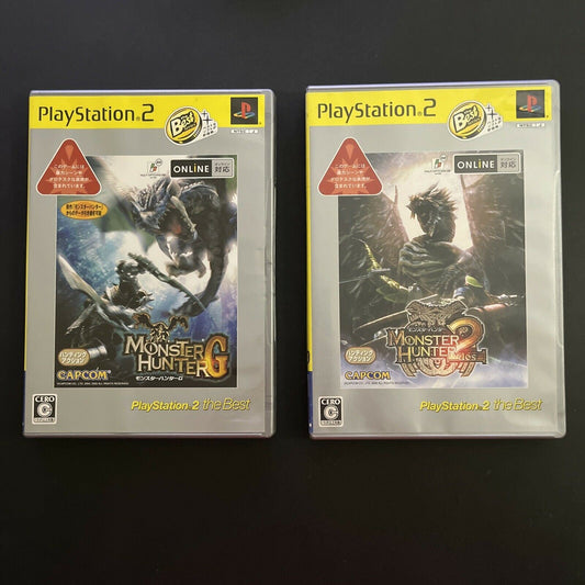 2x Monster Hunter G + 2 - PlayStation PS2 NTSC-J JAPAN Capcom Game