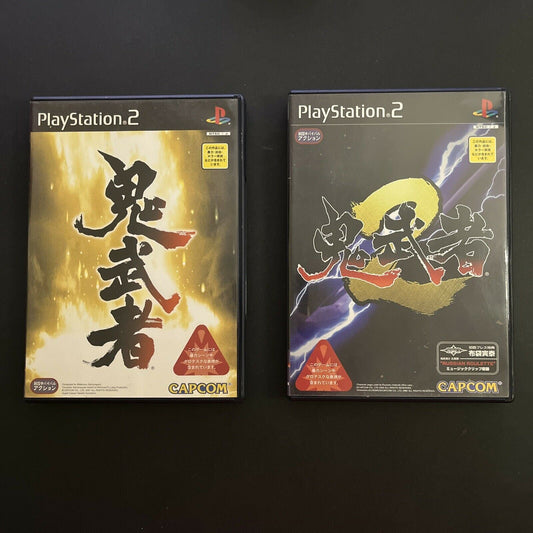 Onimusha 1 & 2 - PlayStation PS2 NTSC-J JAPAN Capcom Samurai Game Complete