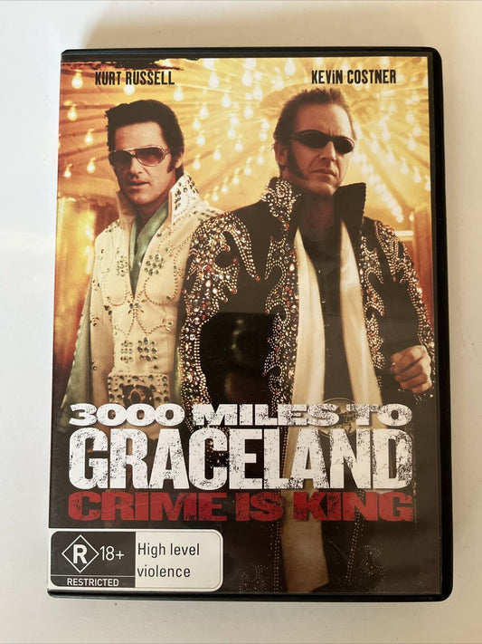 3000 Miles To Graceland (DVD, 2001) Kurt Russell, Kevin Costner, Courteney Cox