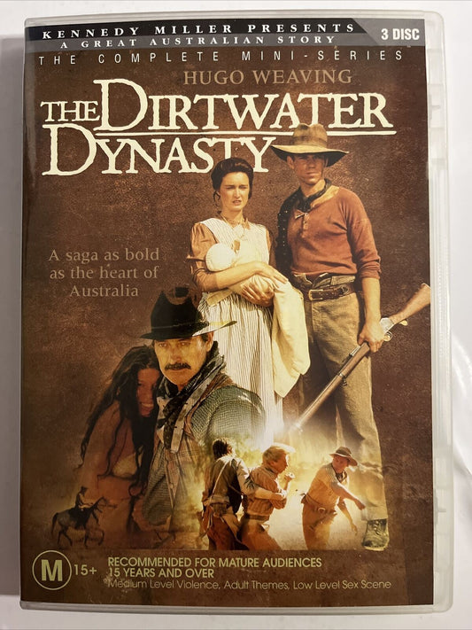The Dirtwater Dynasty (DVD, 1988) Complete Mini-Series. Hugo Weaving Region 4