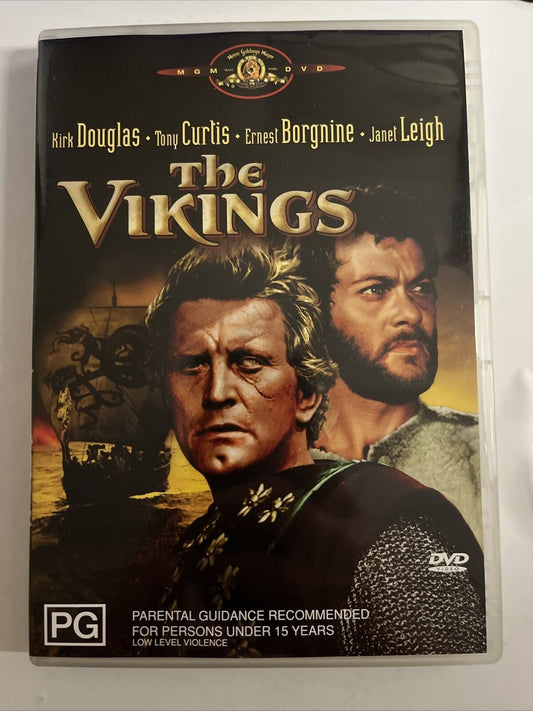 The Vikings (DVD, 1958) Kirk Douglas, Tony Curtis, Ernest Borgnine. Region 4