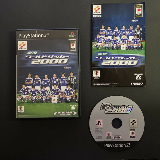 Jikkyou World Soccer 2000 - PlayStation PS2 NTSC-J JAPAN Konami Football Game