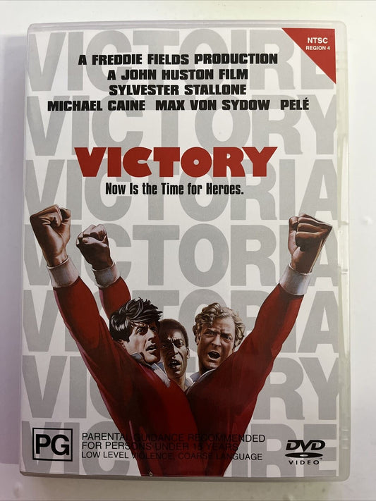 Victory (DVD, 1981) Sylvester Stallone, Michael Caine, Pele. WWII Soccer Film