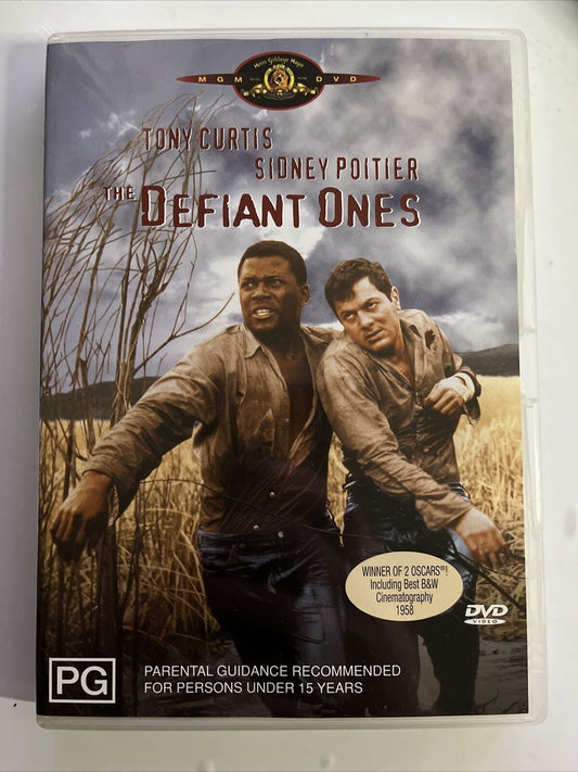 The Defiant Ones (DVD, 1958) Tony Curtis, Sidney Poitier. Escape Thriller Film