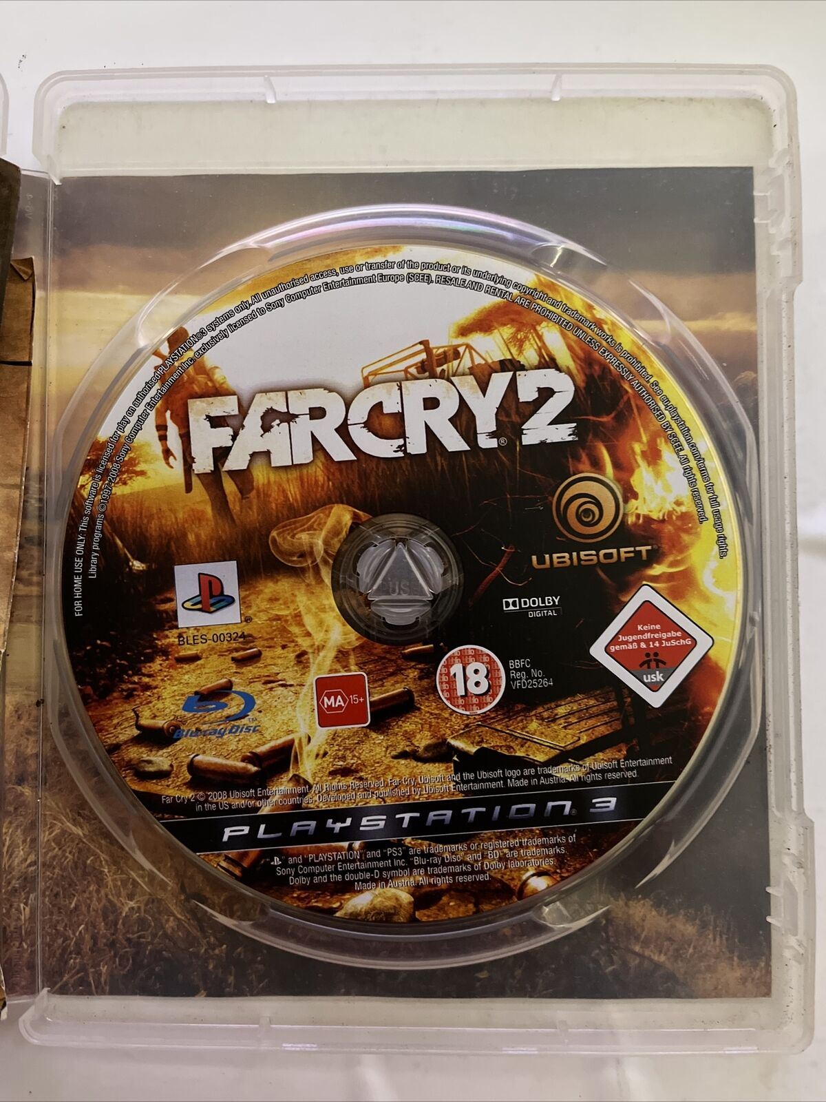 FAR CRY 2 - PlayStation 3 PS3 With Map & Manual