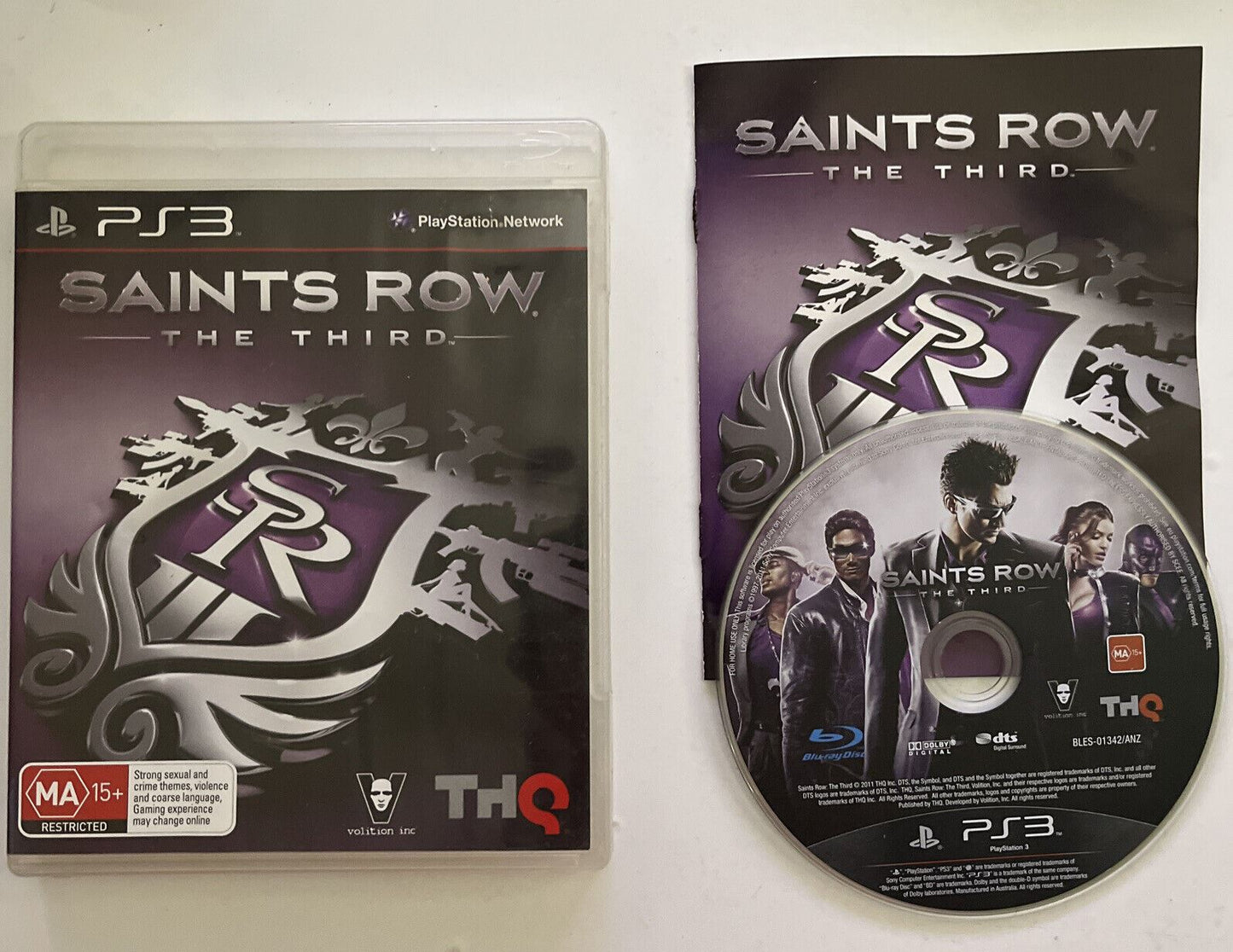 Saints Row : The Third - Sony Playstation 3 PS3 Game with Manual