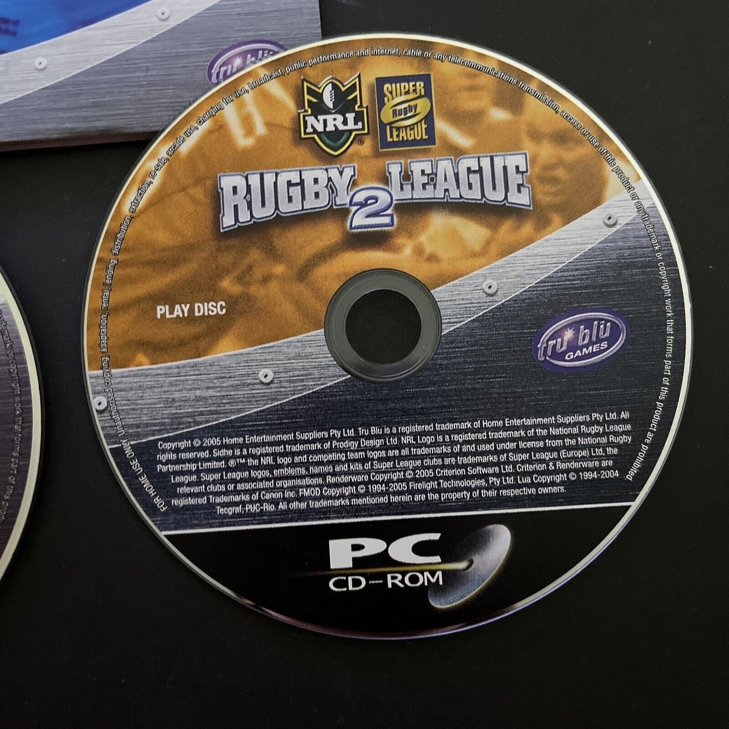 NRL Rugby League 2 - PC CD-Rom Windows Game