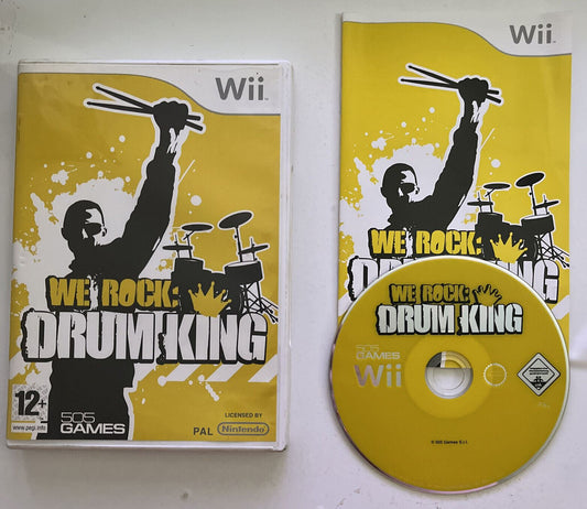 We Rock Drum King - Nintendo Wii PAL Game with Manual