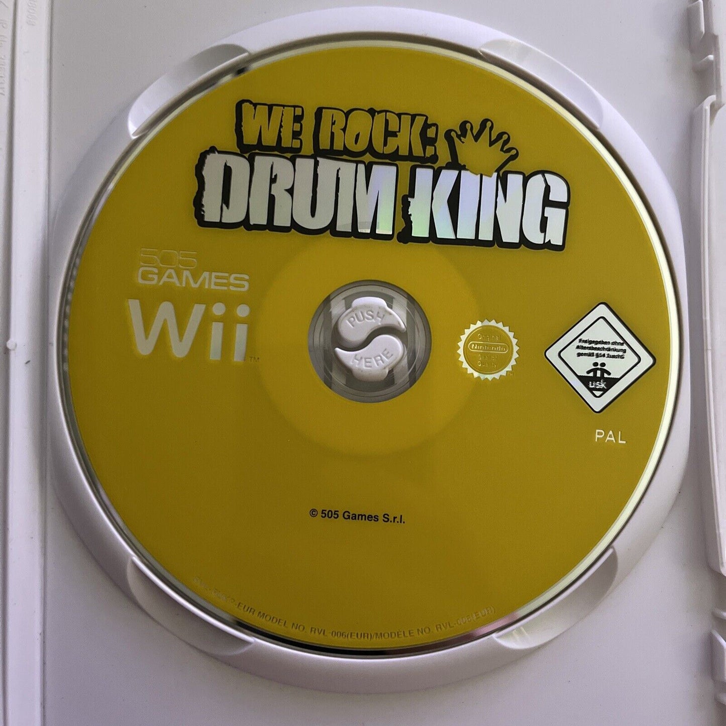 We Rock Drum King - Nintendo Wii PAL Game with Manual