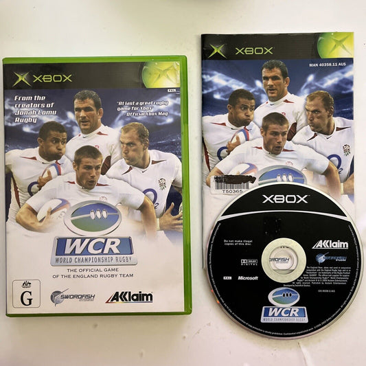 WCR World Championship Rugby - Microsoft Xbox Original PAL Game Complete