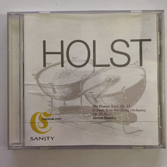 Holst - The Planets Suite, Op 32  St Pauls Suite For String Orchestra D CD 2001