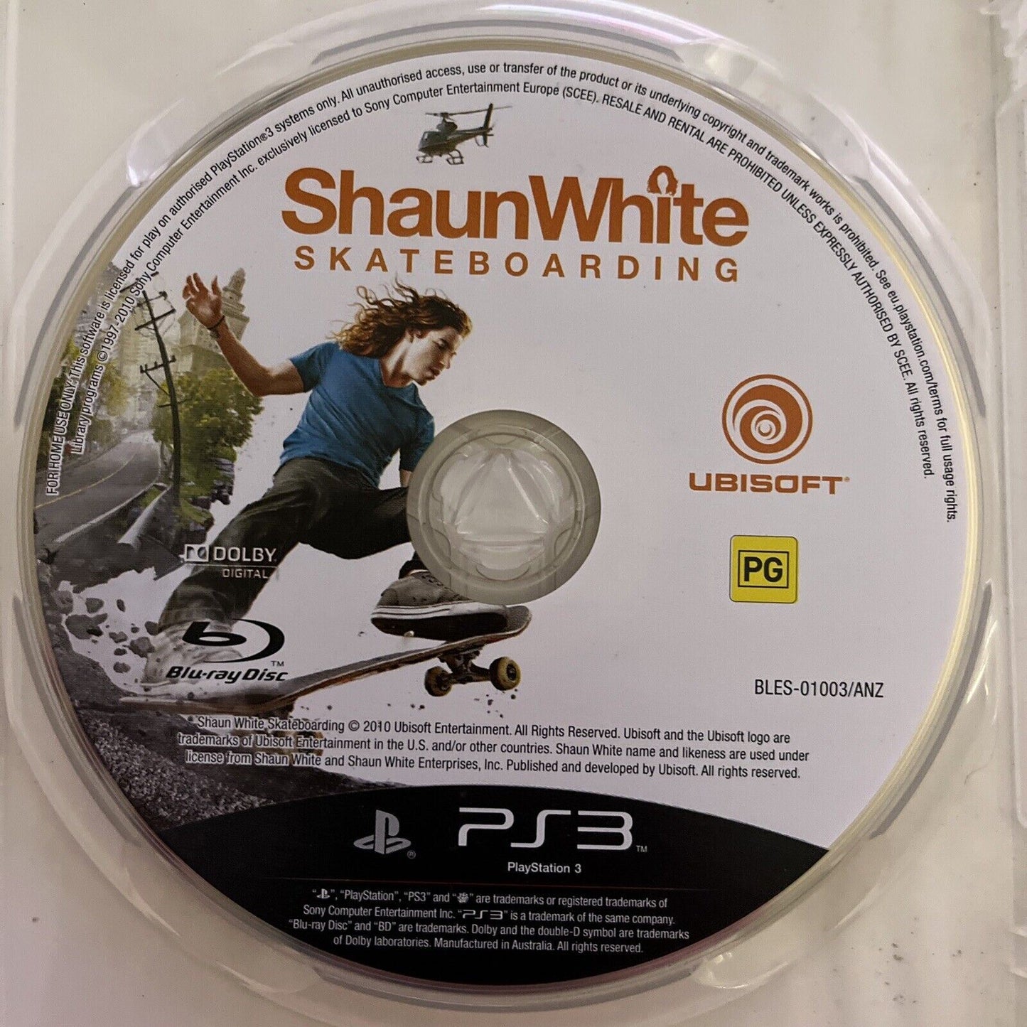 Shaun White Skateboarding - Sony Playstation 3 PS3 Game