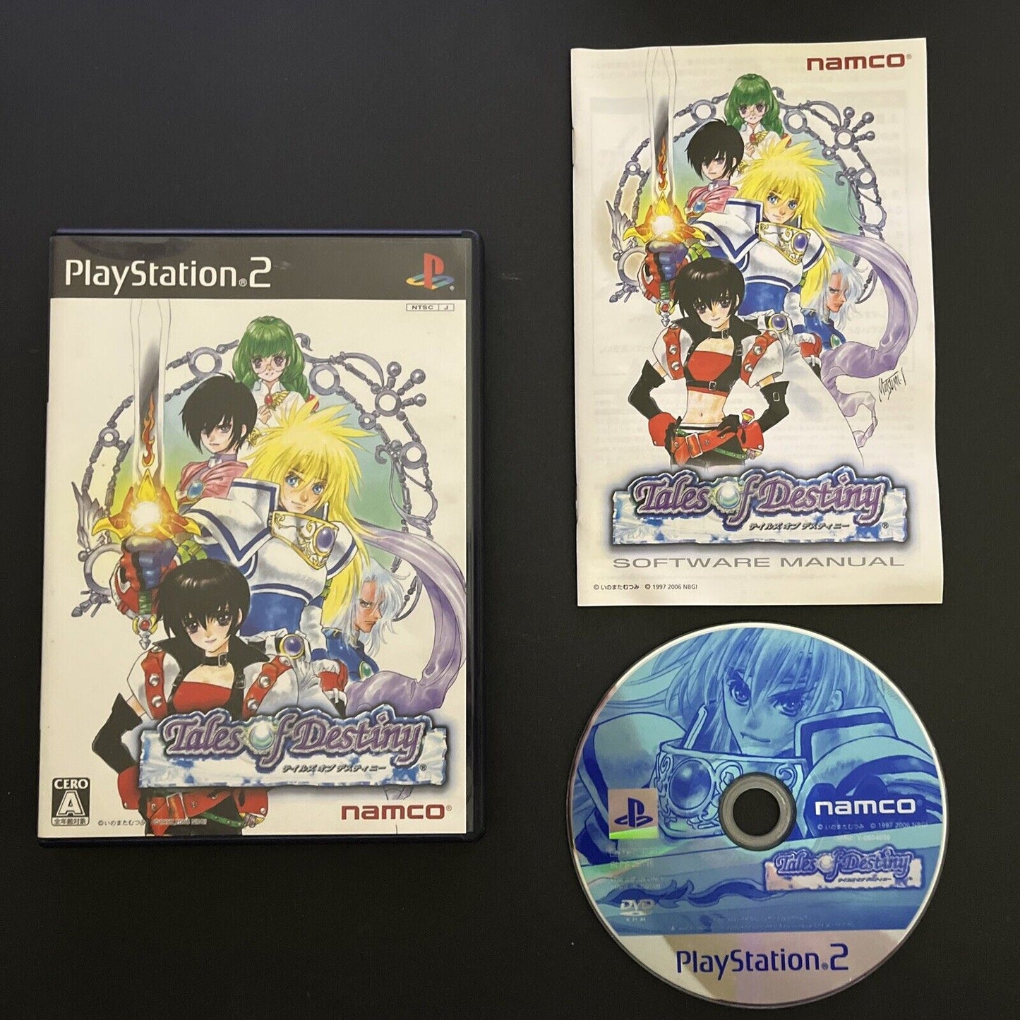 Tales of Destiny - Sony PlayStation 2 PS2 NTSC-J Japan Namco Action RPG Game