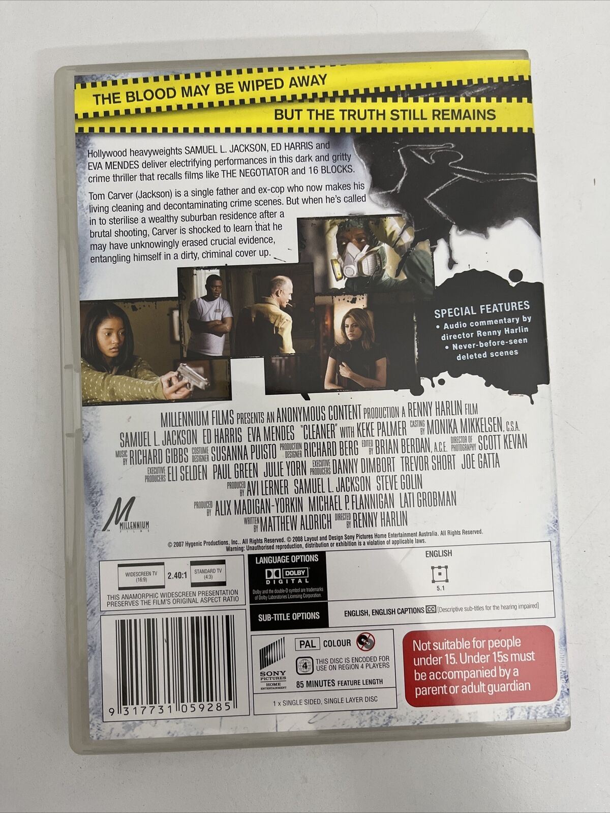 Cleaner (DVD, 2007) NEW Samuel L. Jackson, Ed Harris, Eva Mendes. Region 4