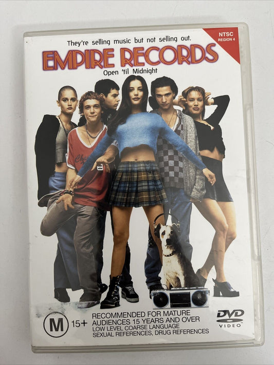 Empire Records (DVD, 1995) Anthony La Paglia, Renee Zellweger, Liv Tyler Region4