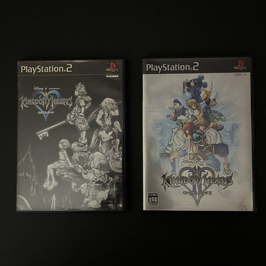 Kingdom Hearts 1 & 2 - PlayStation PS2 NTSC-J Japan Square Enix Action RPG Game