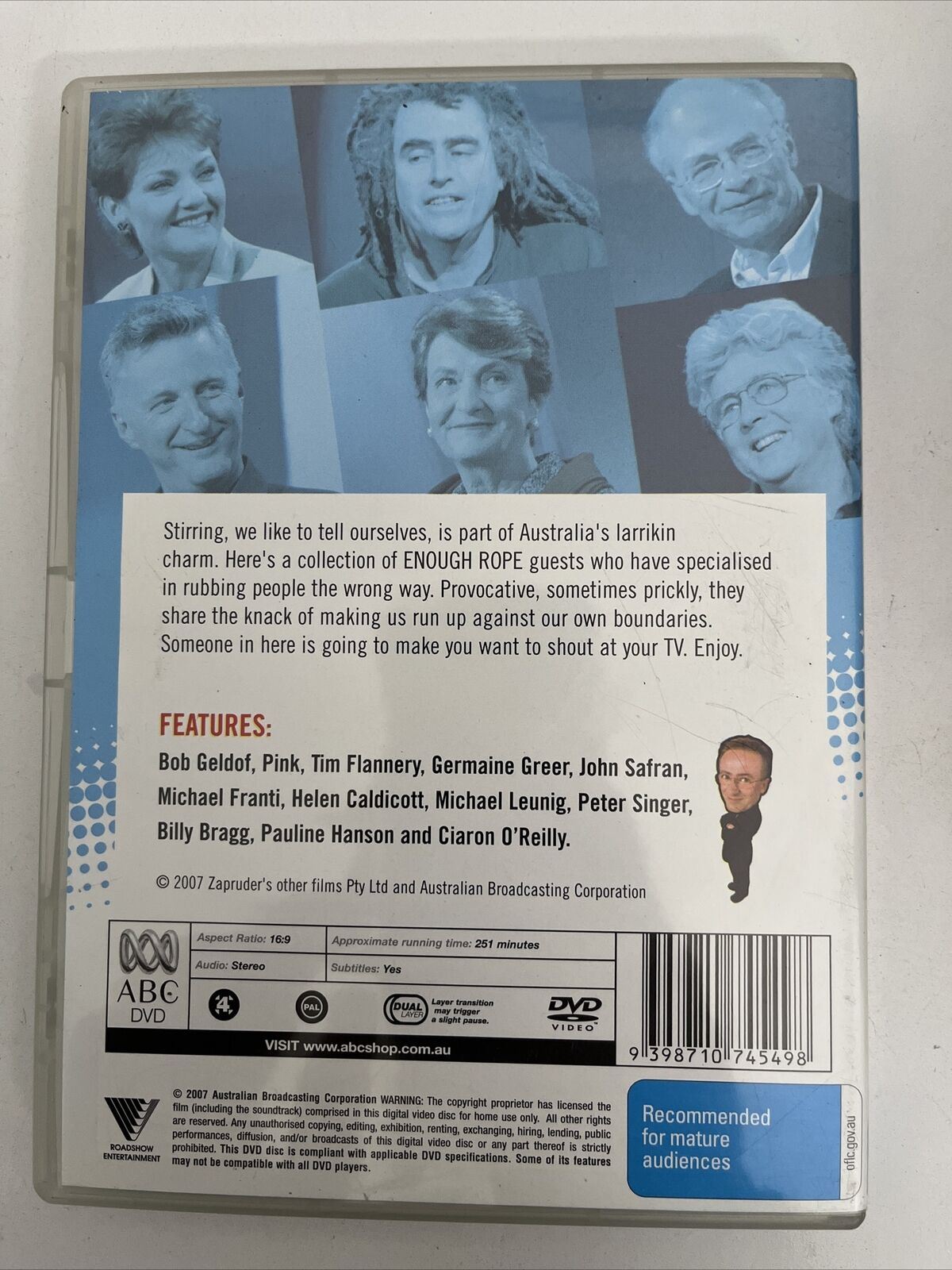 Enough Rope With Andrew Denton - Stirrers (DVD, 2007) NEW Region 4
