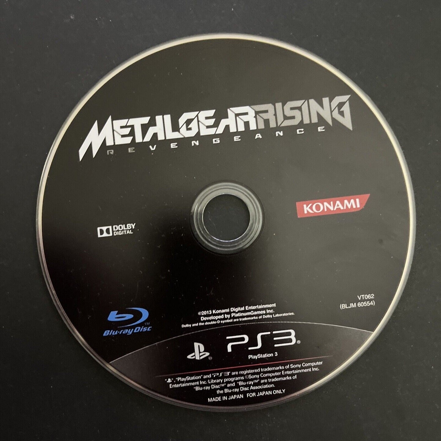 Metal Gear Rising: Revengeance - Sony PlayStation 3 PS3 JAPAN Konami Game