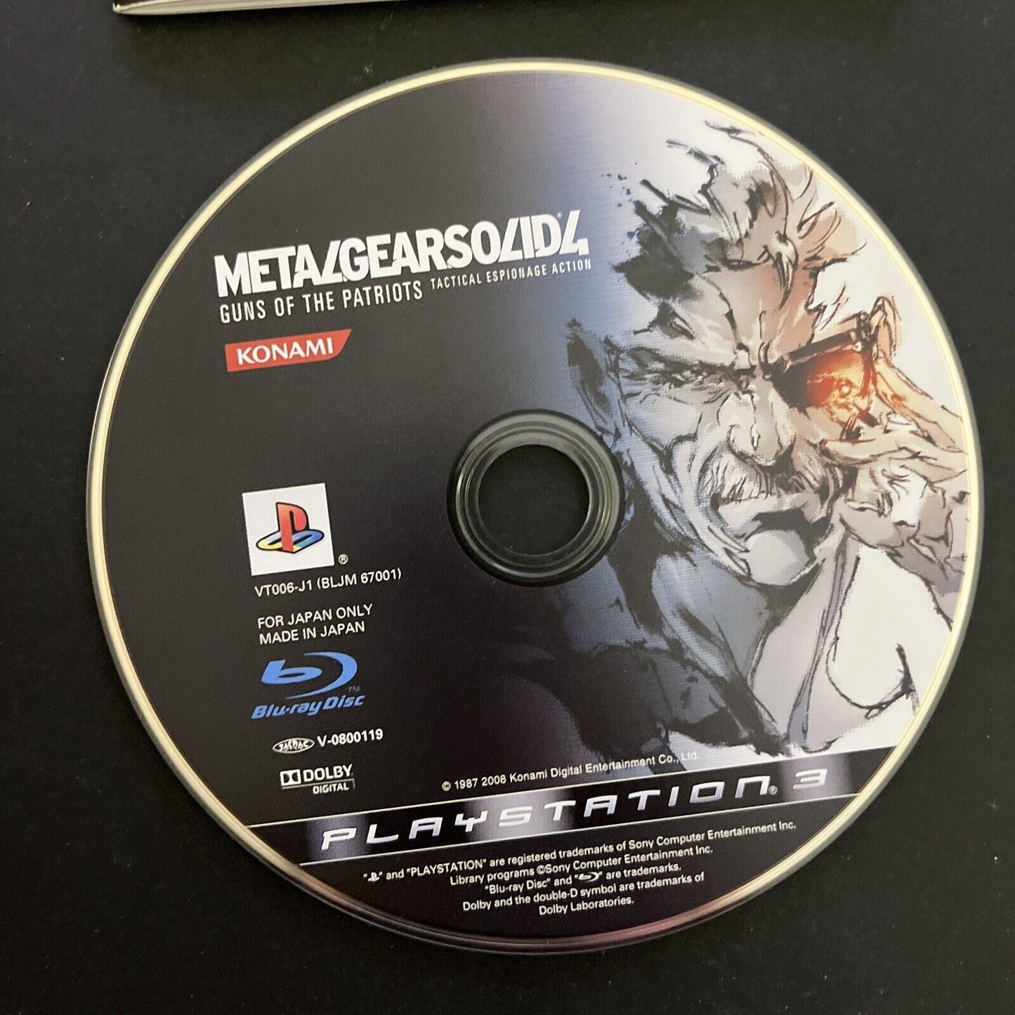 Metal Gear Solid 4: Guns of the Patriots - Sony PlayStation 3 PS3 JAPAN Game