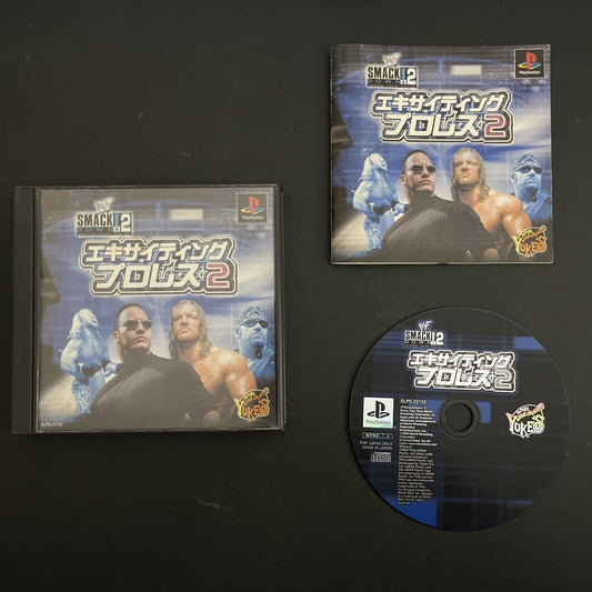 WWF Smackdown! 2 - Sony PlayStation PS1 NTSC-J JAPAN 2001 Pro Wrestling Game