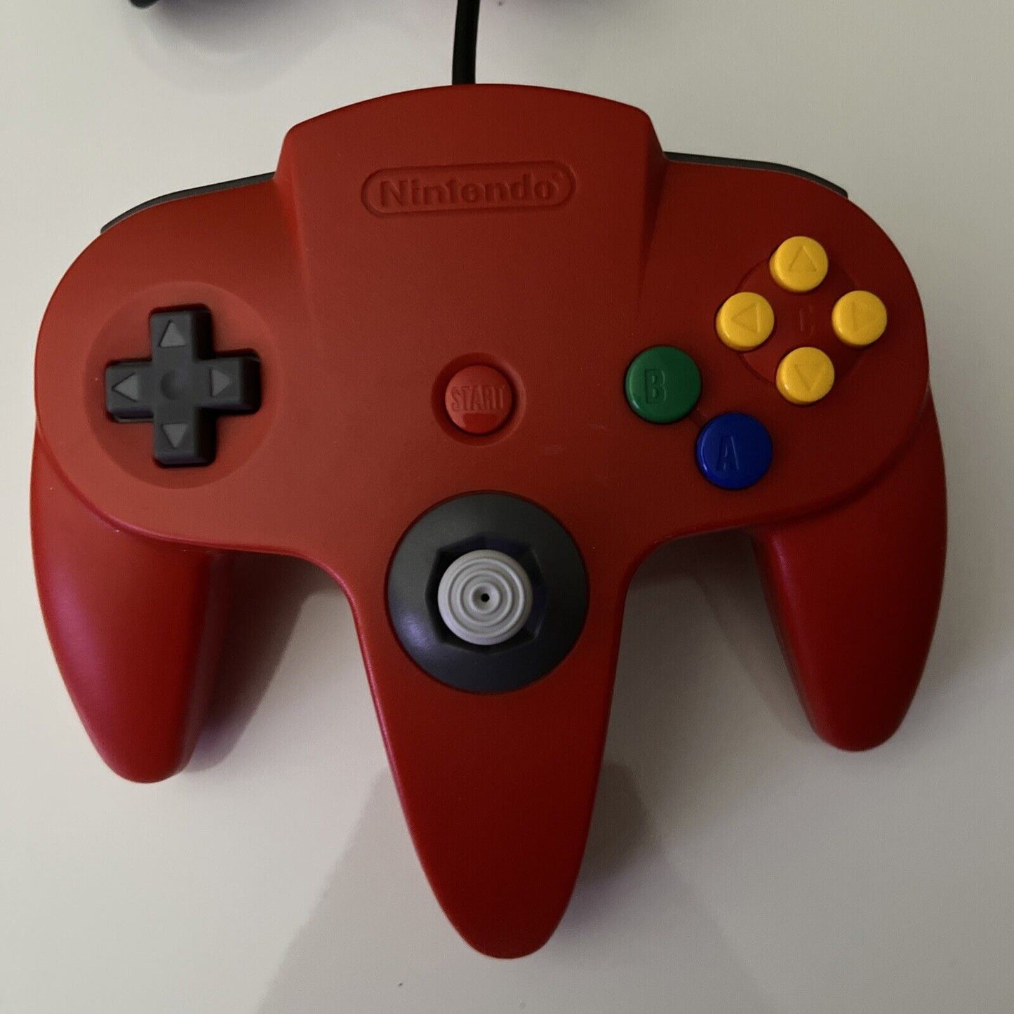 Official Nintendo 64 Controller Red N64 Genuine, Tested & Ex Working Condition