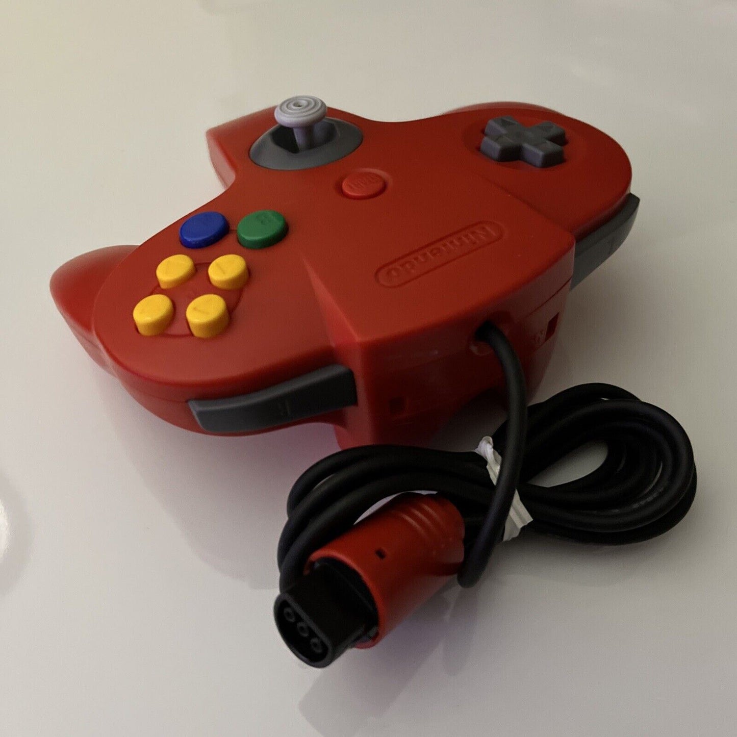 Official Nintendo 64 Controller Red N64 Genuine, Tested & Ex Working Condition