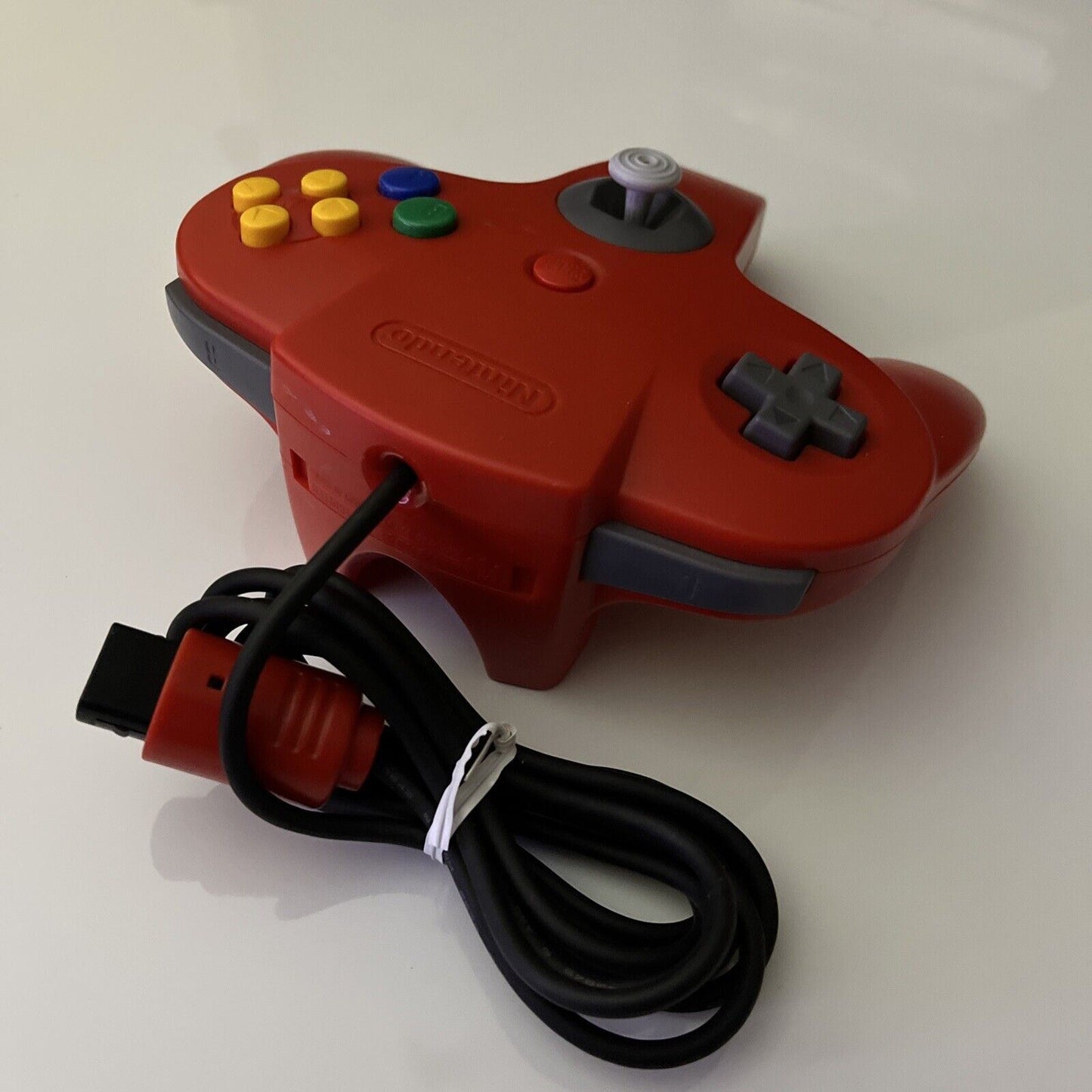 Official Nintendo 64 Controller Red N64 Genuine, Tested & Ex Working Condition