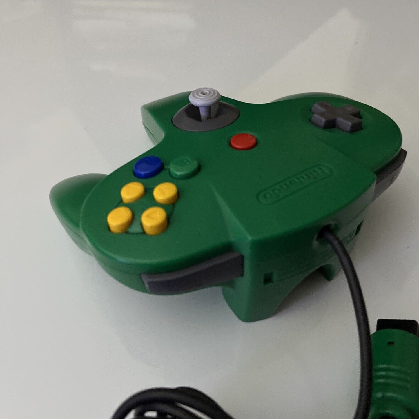 Official Nintendo 64 Controller Green N64 Genuine, Tested & Ex Working Condition