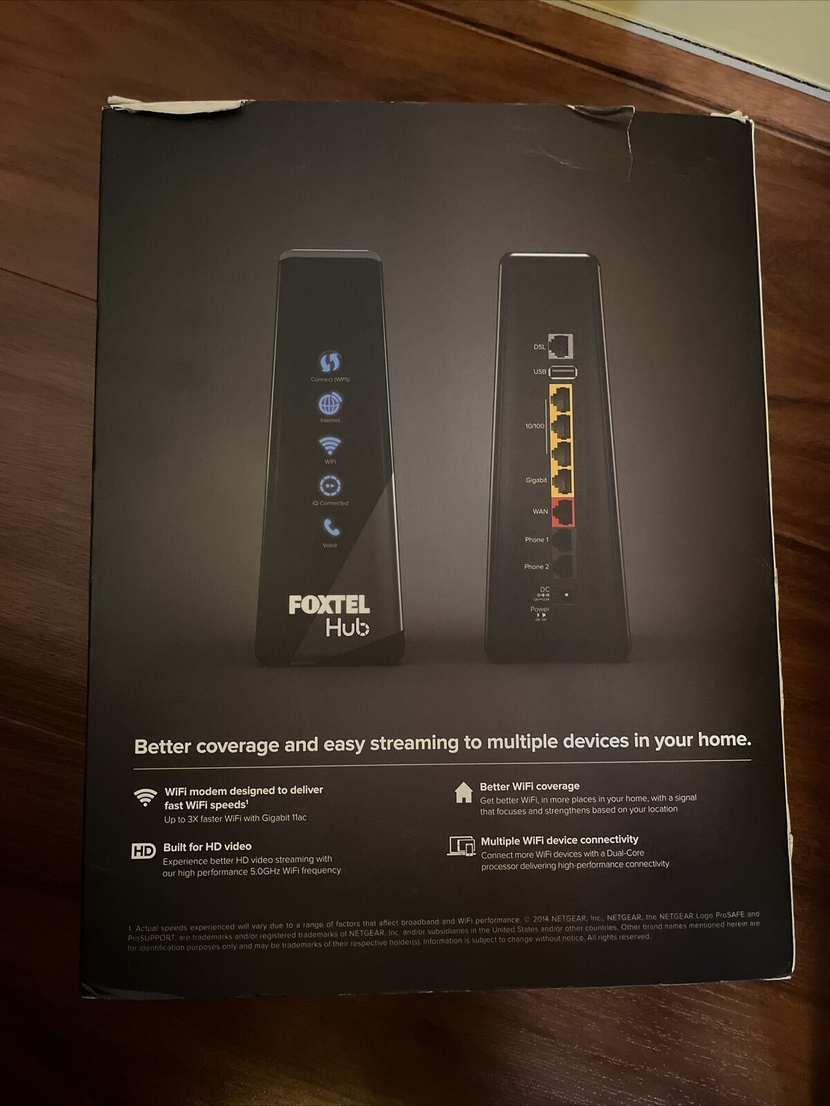 Fox Modem Foxtel Hub WiFi Modem by Netgear (V6510-1FXAUS) – Retro Unit