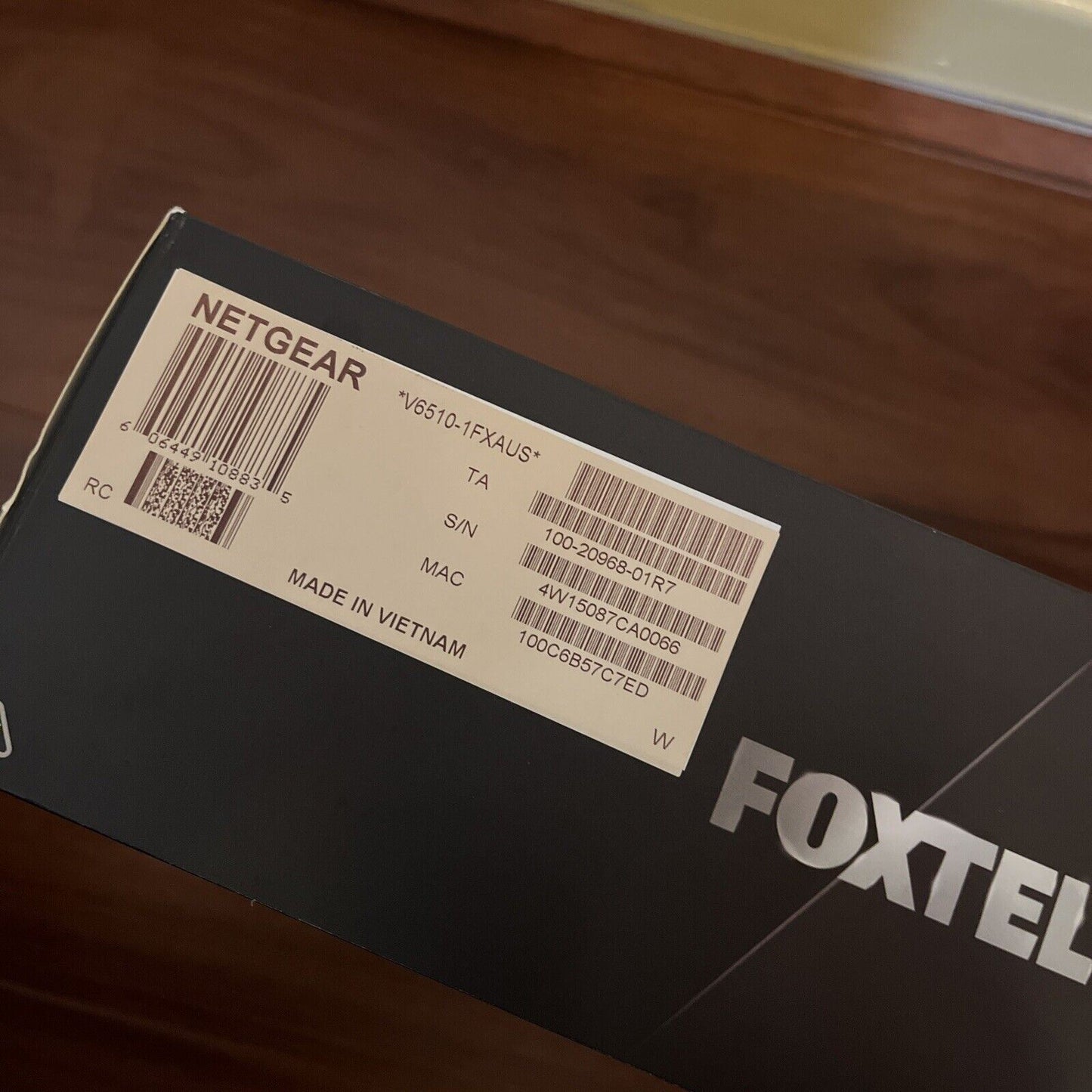 Foxtel Hub WiFi Modem by Netgear (V6510-1FXAUS)