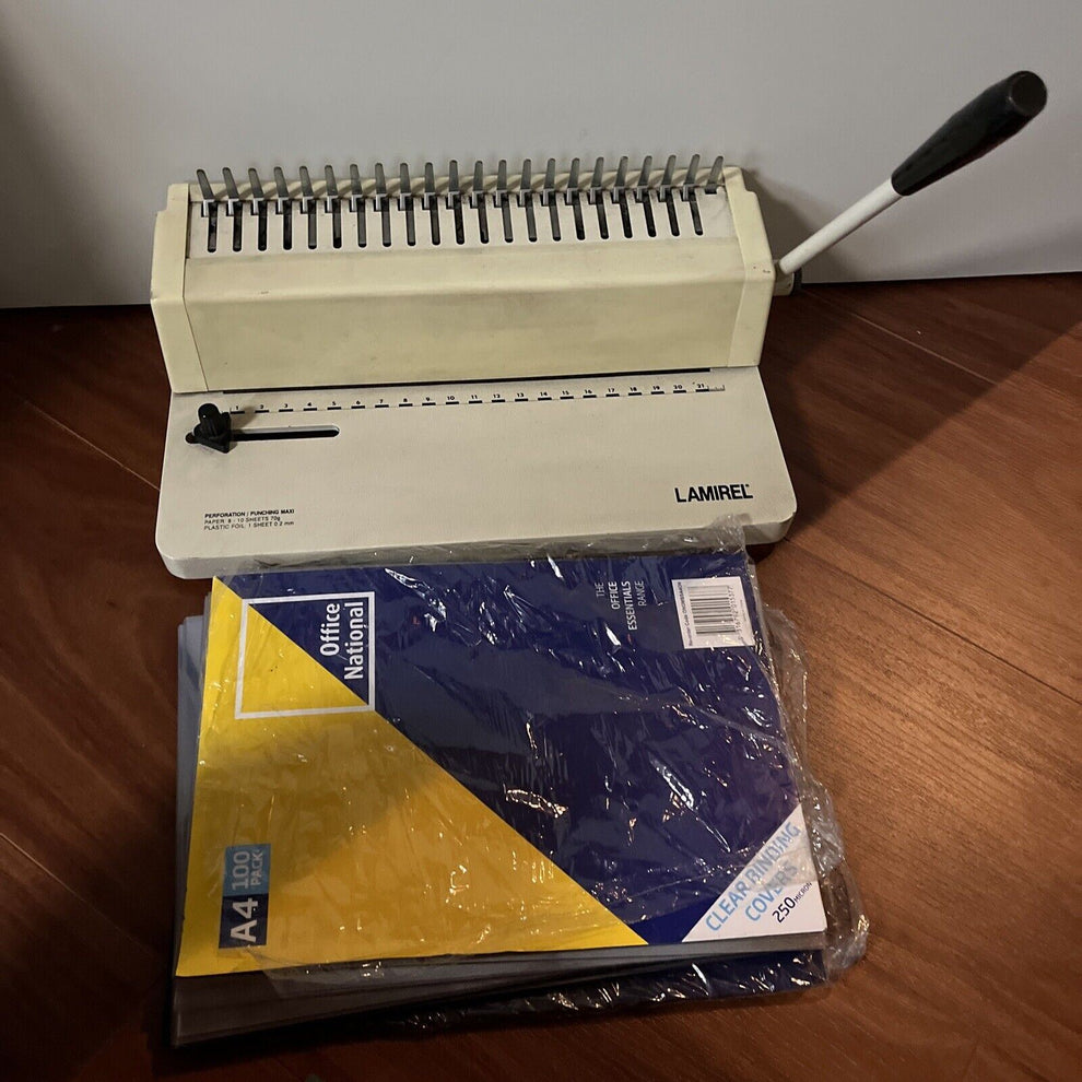 Lamirel Perforation Punching Maxi A4 Comb Binding Machine A4MS with 10